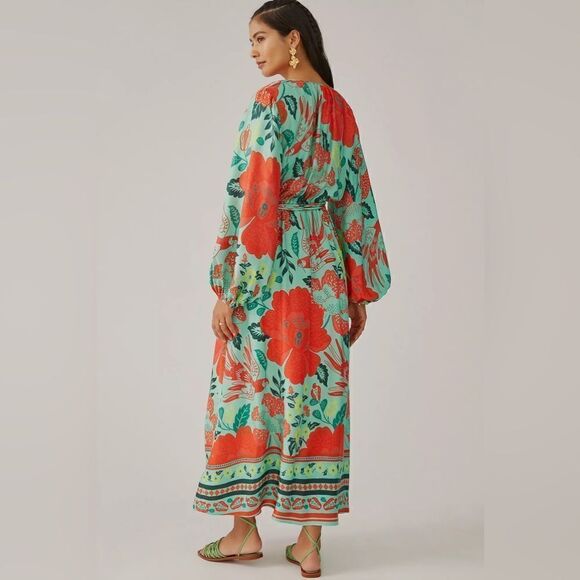 Farm x Anthropologie Poppy Print Maxi Dress - Picture 2 of 7